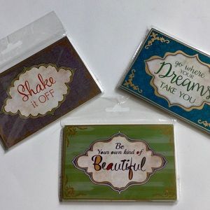 Studio Decor Inspirational Wooden  Postcards